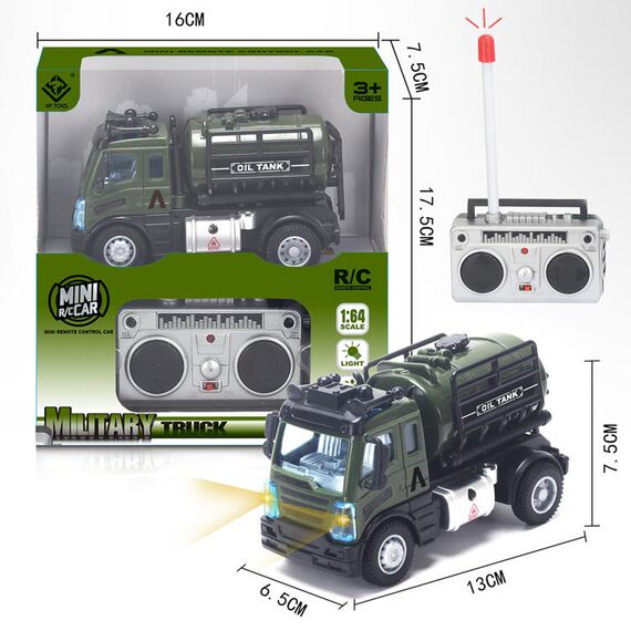 Little Story Kids Toy Military Truck With Remote Control, 7 image
