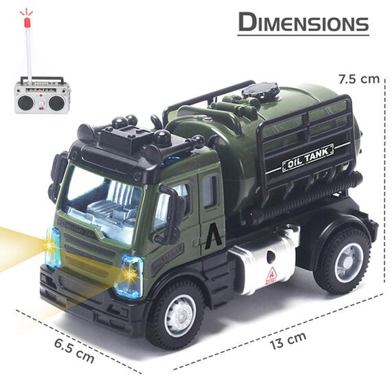 Little Story Kids Toy Military Truck With Remote Control, 8 image