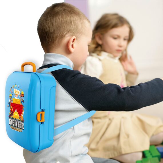 Little Story Role Play Construction Site Box With Dough Backpack 42 Pcs, 4 image