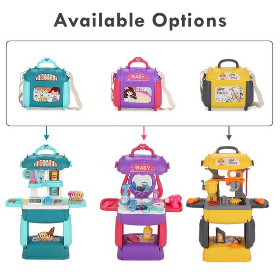 Little Story Role Play Salon Satchel 3 In 1 Mode 21 Pcs, 12 image