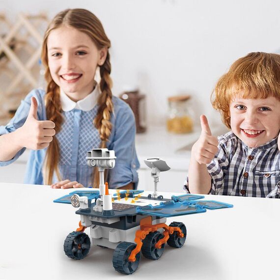 Little Story Diy Solar Mars Exploration Rover 46 Pcs Stem Series Blue, Color: Blue, 4 image