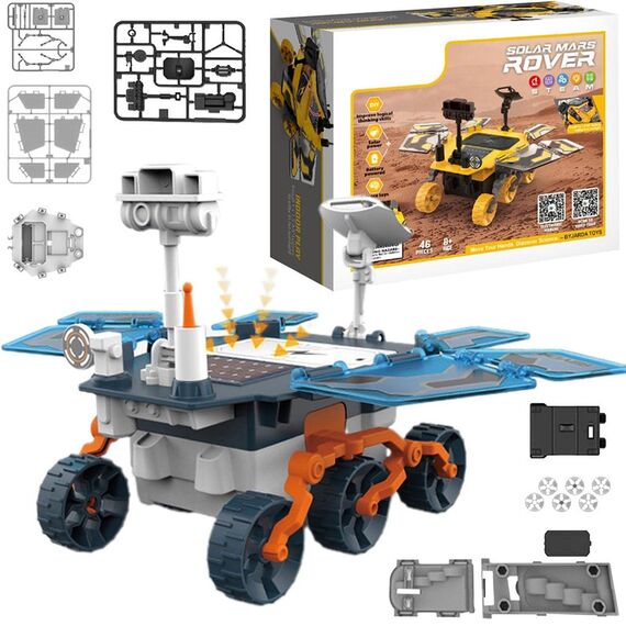 Little Story Diy Solar Mars Exploration Rover 46 Pcs Stem Series Blue, Color: Blue, 8 image