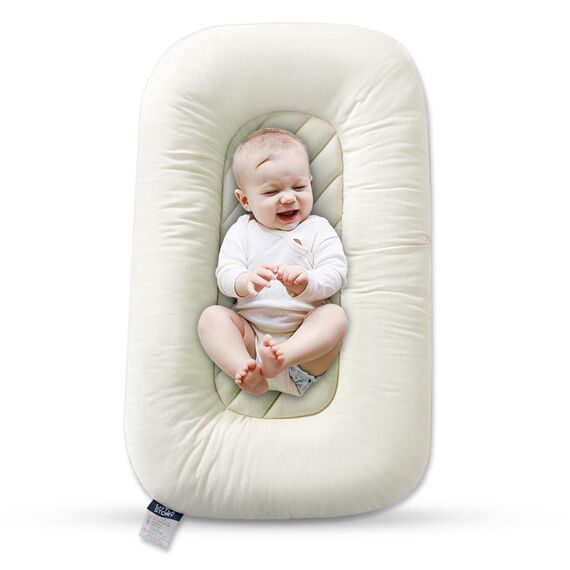 Little Story Portable Lounger Sleeping Pod Green, Color: White, 2 image