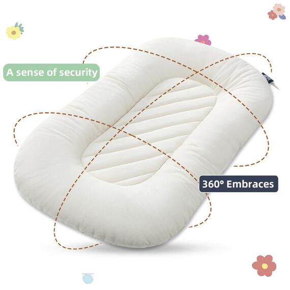 Little Story Portable Lounger Sleeping Pod Green, Color: White, 6 image