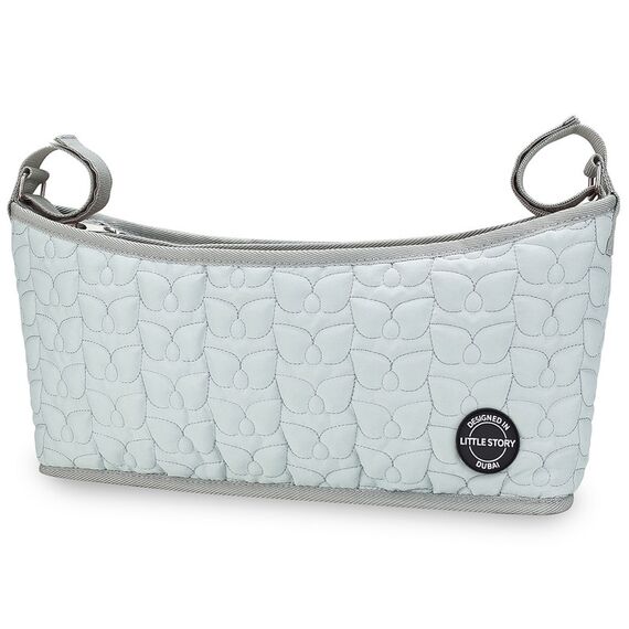 Little Story Premium Stroller Bag Quilted Blue, Color: Blue, 8 image