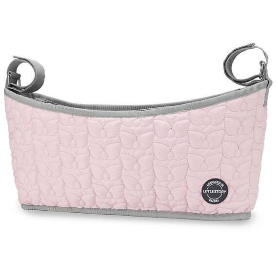Little Story Premium Stroller Bag Quilted Blue, Color: pink, 8 image