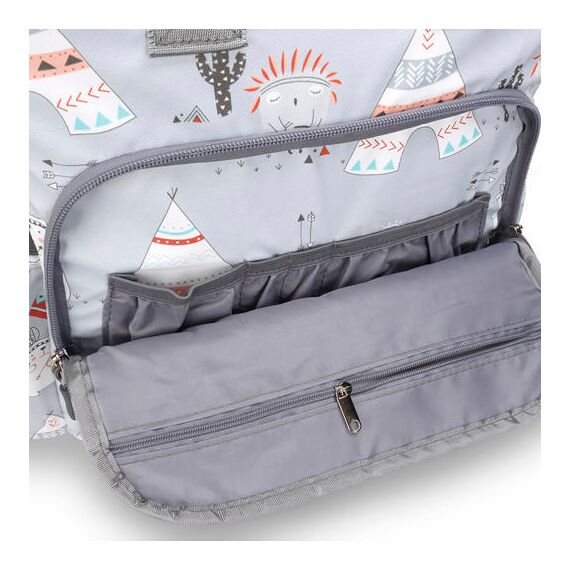 Little Story Styler Diaper Backpack Black, Color: Polar Bear Grey, 18 image