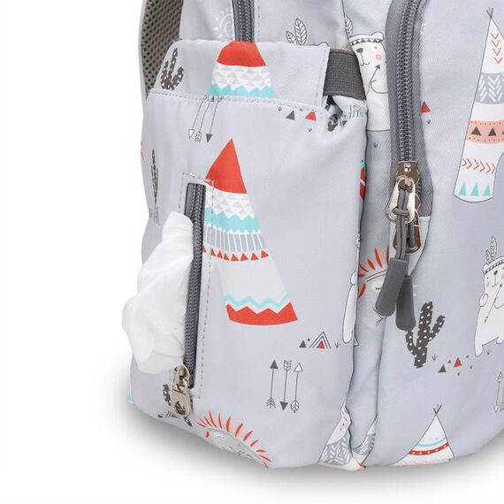 Little Story Styler Diaper Backpack Black, Color: Polar Bear Grey, 31 image