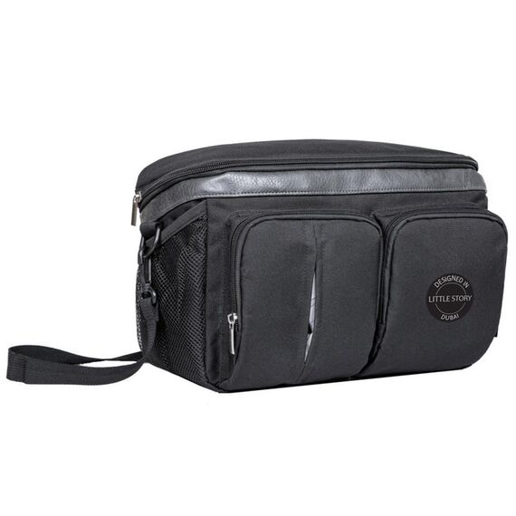Little Story Stroller Organizer Travel Bag Black, Color: Black, 9 image