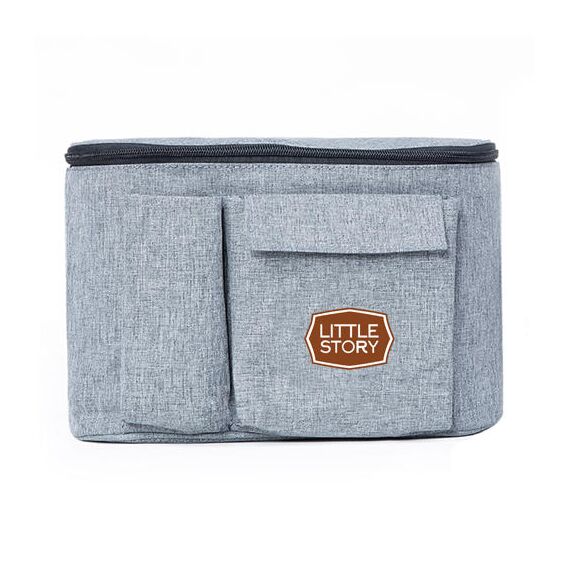 Little Story Stroller Organizer Travel Bag Grey, Color: Grey, 7 image