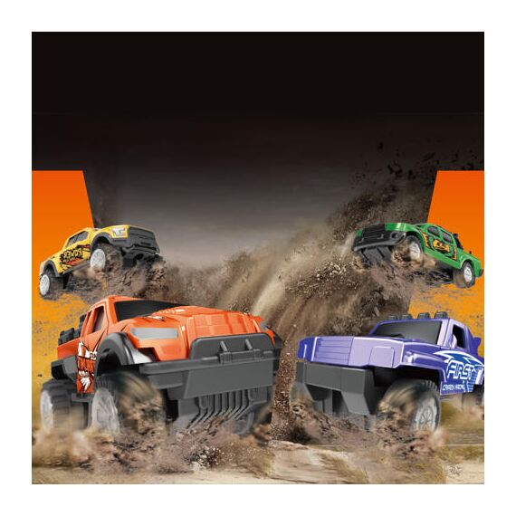 Little Story 10 Pcs Slide Die Cast Graffiti Toy Car Set, 3 image