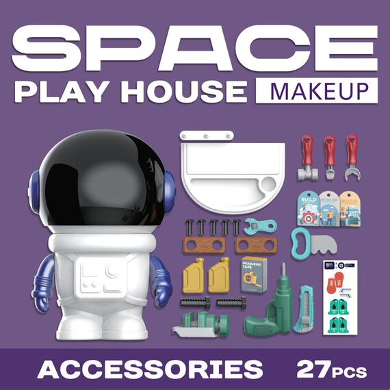 Little Story 27Pcs Space Tool Table Play Set - Multicolor, 9 image