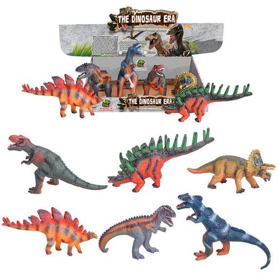 Little Story 6 Pcs Simulated Dinosaur Ic Vocalization Toy With Ag3 Batteries Multicolor, 3 image