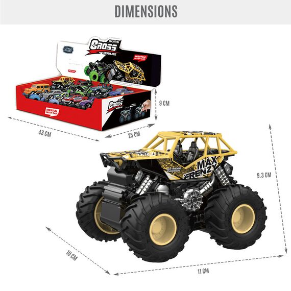 Little Story 8 Pieces 4X4 Inertia Toy Car Set 3+ Years, 12 image