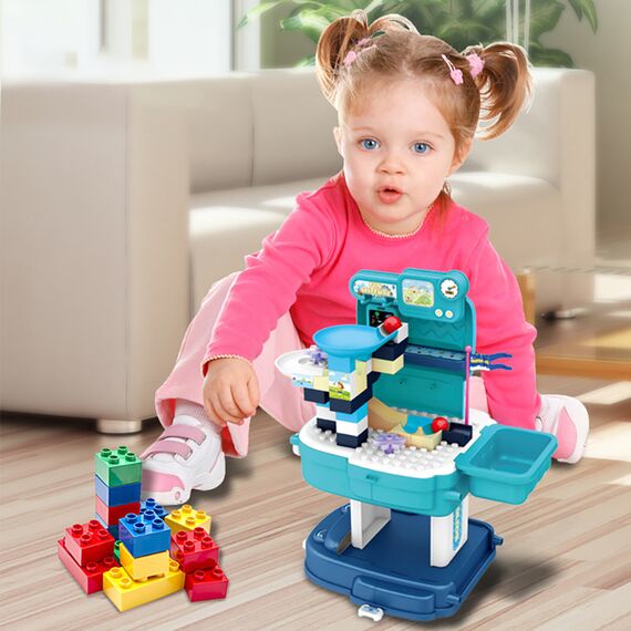 Little Story Role Play Theme Park With Slide 52 Pieces 2 In 1 School Bag Set 3+ Years, 12 image