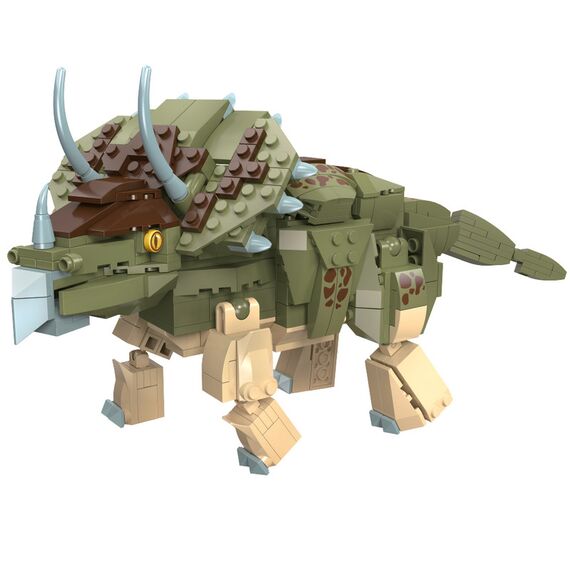 Little Story Block (Leg Godt) Toy Dinosaurs World - Triceratops (410 Pcs), 9 image