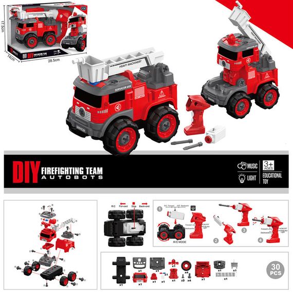 Little Story Kids Firefighting Truck With Remote Control, 5 image