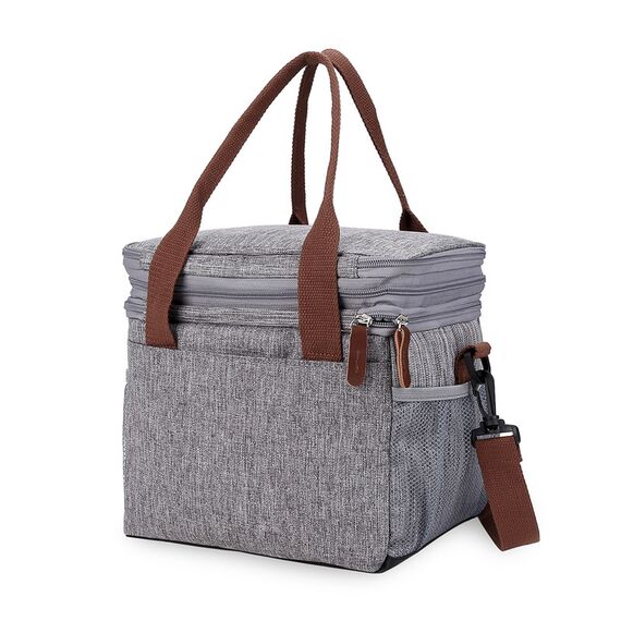 Little Story Insulated Lunch / Bottle Bag - Grey, 3 image