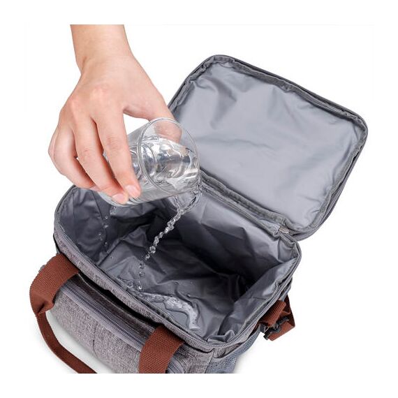 Little Story Insulated Lunch / Bottle Bag - Grey, 19 image