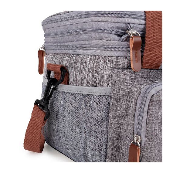 Little Story Insulated Lunch / Bottle Bag - Grey, 25 image