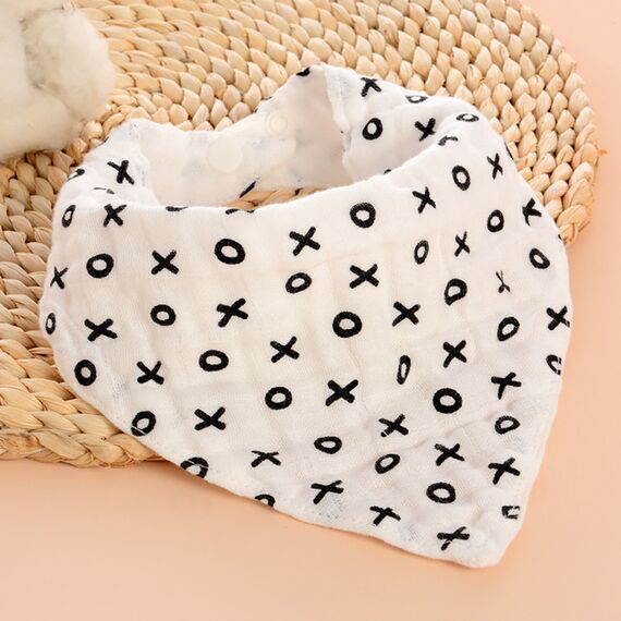 Little Story Muslin Bandana Bibs Set Of 5, 15 image