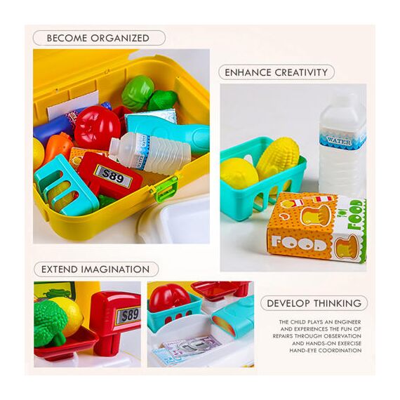 Little Story Role Play Supermarket Set Box Backpack 21 Pcs, 9 image
