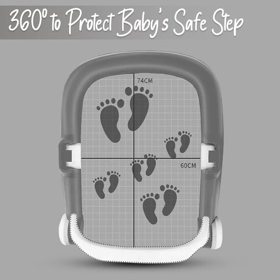 Little Story Adjustable Baby Walker Foldable Lightweight Design With Interactive Toys 6–18 Months En1273-2020 Certified, 44 image