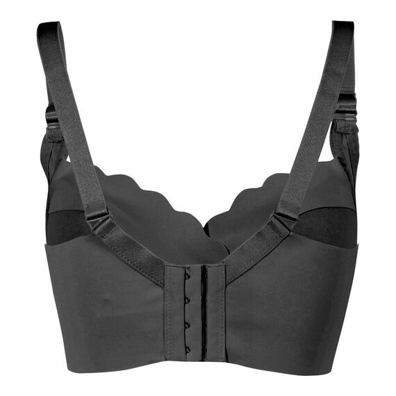 Okus Elegant Seamless Maternity & Nursing Bra, Color: Black, Maternity Size: XL, 2 image