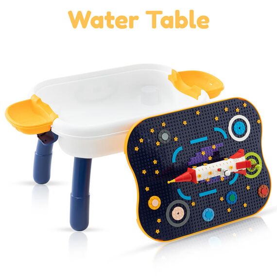 Little Story 4 In 1 Block Activity Table With Blocks Blue 3+ Years, 4 image