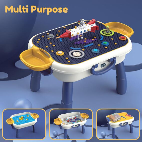 Little Story 4 In 1 Block Activity Table With Blocks Blue 3+ Years, 16 image