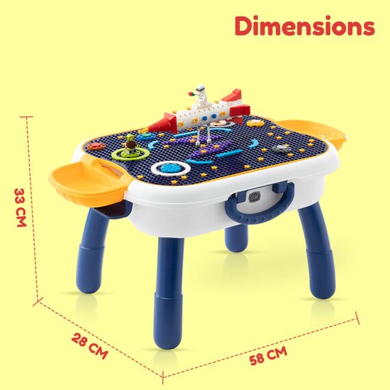 Little Story 4 In 1 Block Activity Table With Blocks Blue 3+ Years, 31 image