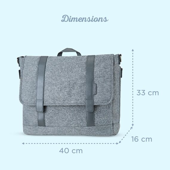 Little Story Dad'S Diaper Bag With Changing Mat And Stroller Straps 21L, 46 image