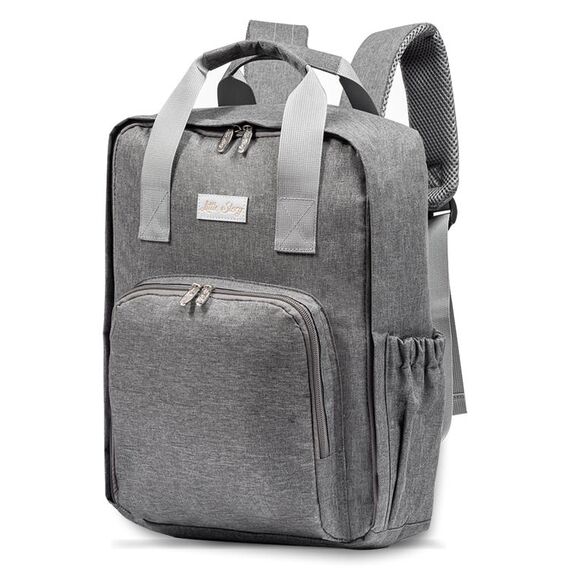 Little Story Stylish Diaper Travel Backpack 14L With Changing Pad Grey, 10 image