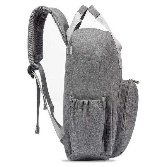 Little Story Stylish Diaper Travel Backpack 14L With Changing Pad Grey, 19 image