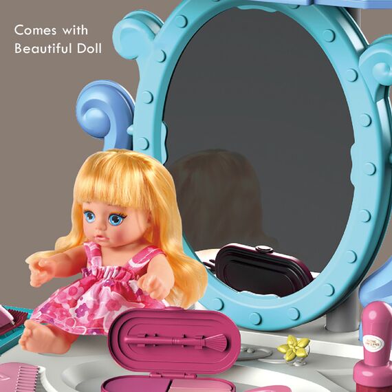 Little Story Role Play Beautician Salon Luggage Case With Doll 39 Pieces 3 In 1 Mode 3+ Years, 12 image