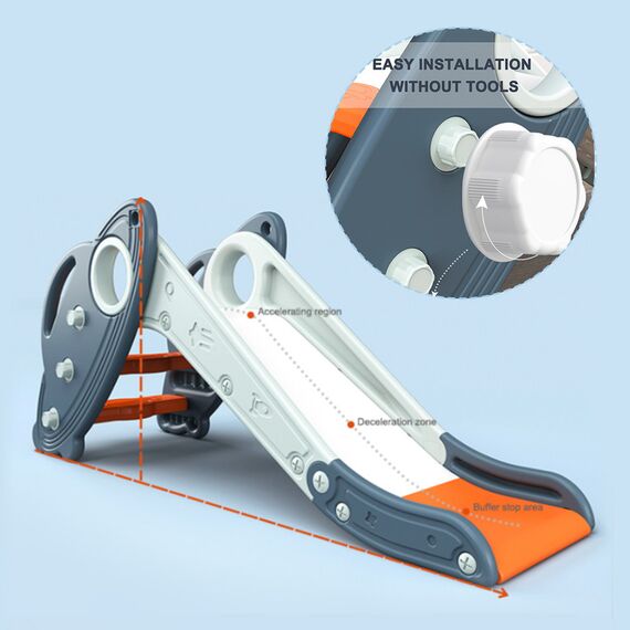 Little Story 3-In-1 Baby Slide With Basketball And Ring Game 6+ Months, 15 image