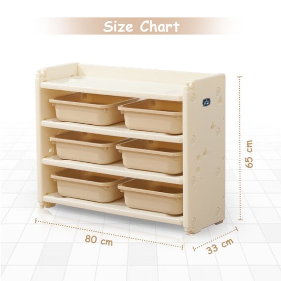 Little Story Kids Toy Storage With 6 Storage Boxes, 9 image