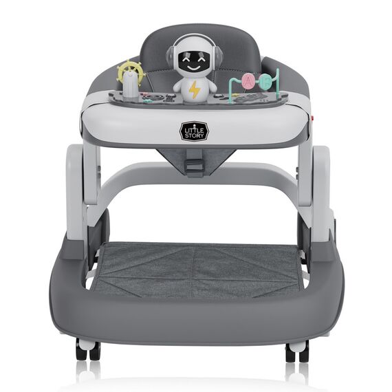 Little Story Adjustable Baby Walker Foldable Lightweight Design With Interactive Toys 6–18 Months En1273-2020 Certified, 12 image
