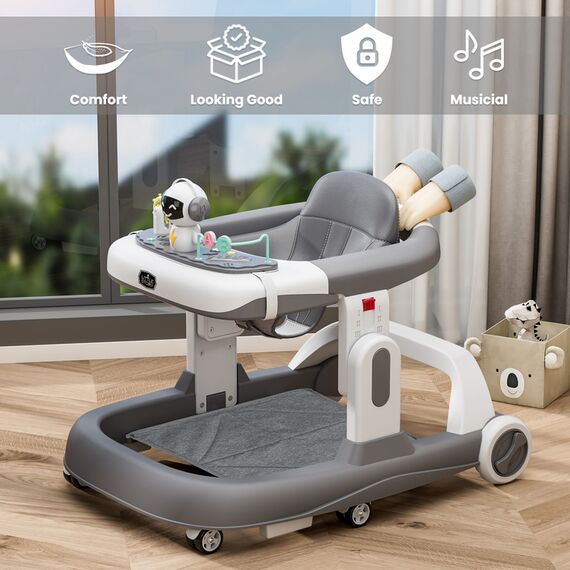 Little Story Adjustable Baby Walker Foldable Lightweight Design With Interactive Toys 6–18 Months En1273-2020 Certified, 27 image