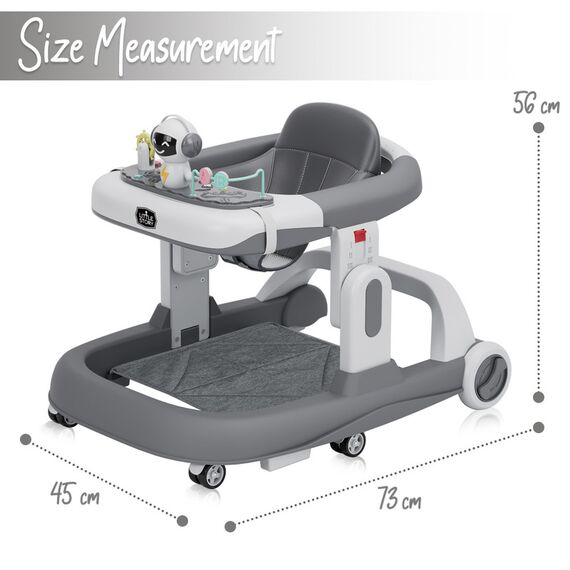 Little Story Adjustable Baby Walker Foldable Lightweight Design With Interactive Toys 6–18 Months En1273-2020 Certified, 48 image