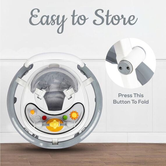 Little Story Foldable Baby Walker With Interactive Toys 6-18 Months, 18 image