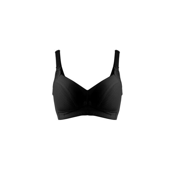 Okus Comfy Cotton Maternity & Nursing Bra, Color: Black, Maternity Size: XL, 3 image