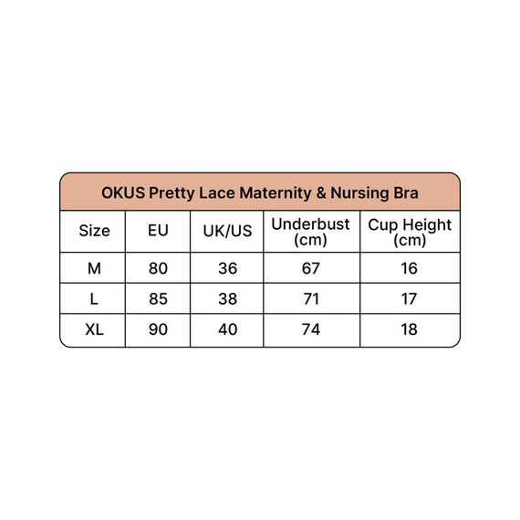 Okus Pretty Lace Maternity & Nursing Bra, Color: pink, Maternity Size: L, 4 image