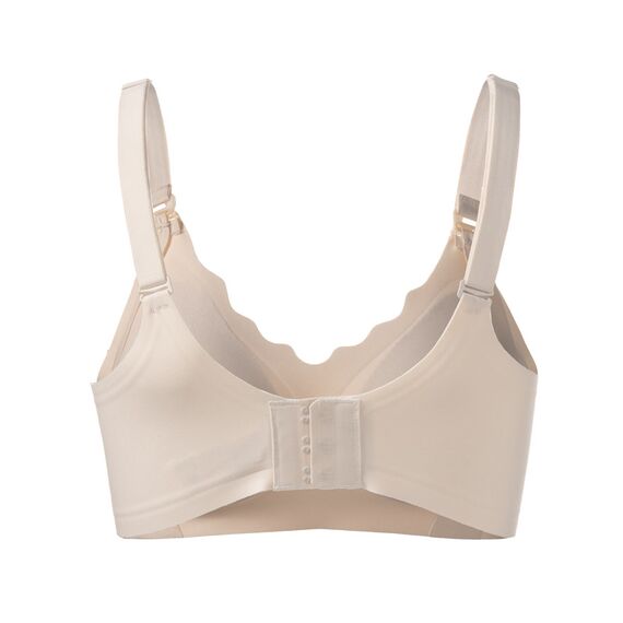 Okus Water Touch Seamless Maternity & Nursing Bra, Color: Beige, Maternity Size: M, 3 image