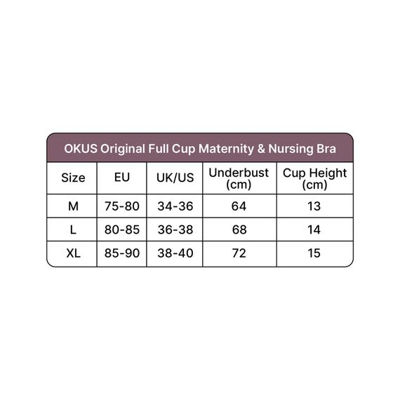 Okus Original Full Cup Maternity & Nursing Bra, Color: Purple, Maternity Size: XL, 4 image