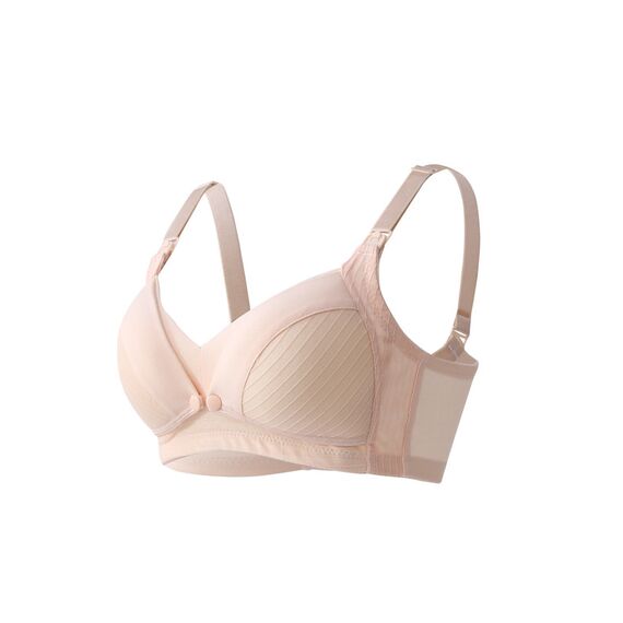 Okus Comfy Cotton Maternity & Nursing Bra, Color: Beige, Maternity Size: XXL