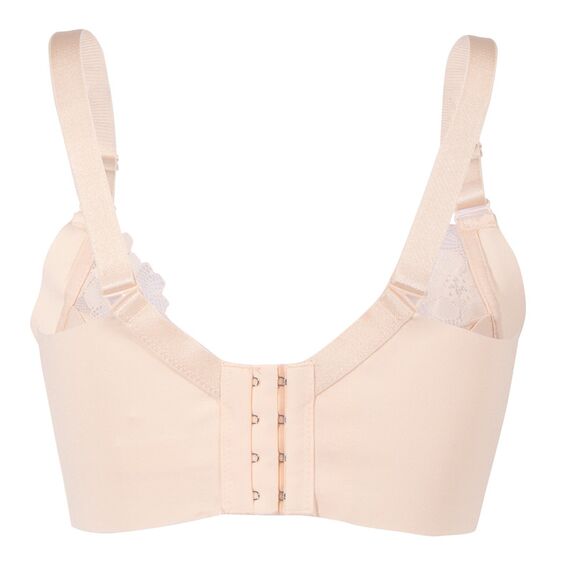 Okus Pretty Lace Maternity & Nursing Bra, Color: Beige, Maternity Size: M, 3 image
