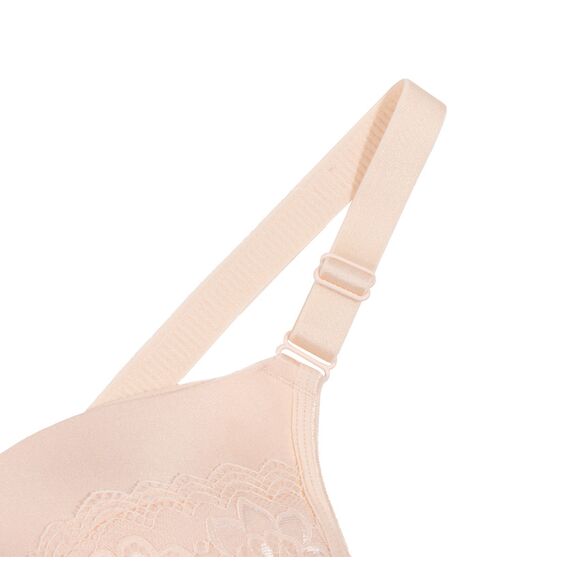Okus Full Cup Maternity & Nursing Bra, Color: Beige, Maternity Size: L, 6 image