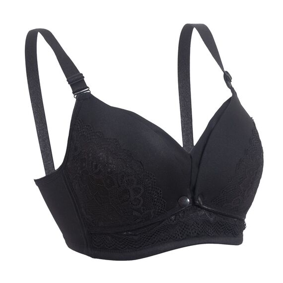 Okus Full Cup Maternity & Nursing Bra, Color: Black, Maternity Size: M