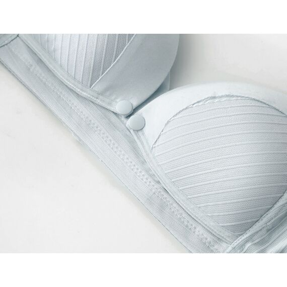 Okus Comfy Cotton Maternity & Nursing Bra, Color: Light Grey, Maternity Size: S, 5 image
